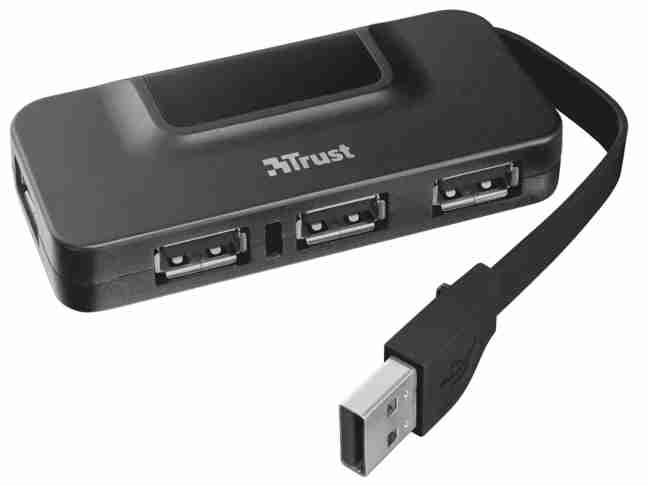 Мультипортовый адаптер Trust Oila 4 Port USB 2.0 Hub