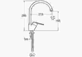 Змішувач Jika Lyra Plus 35128100400