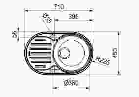 Кухонная мойка Franke Polar PXN 611-71 710x450 мм