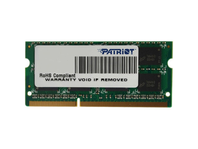 Модуль памяти Patriot 4 GB SO-DIMM DDR3 1600 MHz (PSD34G16002S)