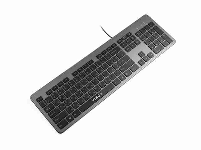 Клавиатура Vinga KB735 Black-Gray