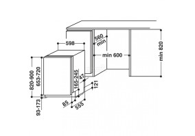 Встраиваемая посудомоечная машина Whirlpool WIC3C26F