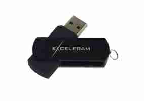 USB флеш накопитель Exceleram 16 GB P2 Series Black/Black USB 3.1 Gen 1 (EXP2U3BB16)