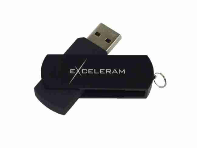 USB флеш накопитель Exceleram 16 GB P2 Series Black/Black USB 3.1 Gen 1 (EXP2U3BB16)
