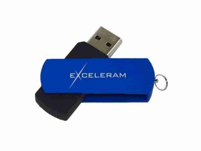 USB флеш накопитель Exceleram 16 GB P2 Series Blue/Black USB 3.1 Gen 1 (EXP2U3BLB16)