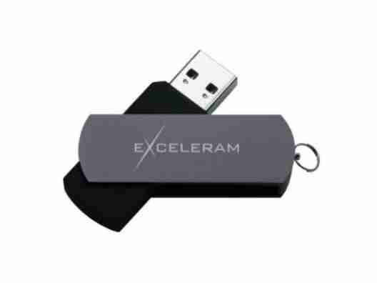 USB флеш накопитель Exceleram 32 GB P2 Series Black/Gray USB 2.0 (EXP2U2GB32)