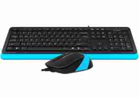 Комплект (клавиатура + мышь) A4 Tech Fstyler F1010 Black / Blue