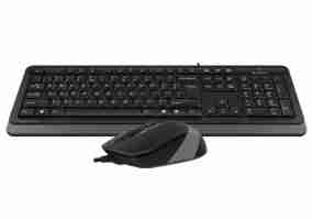 Комплект (клавиатура + мышь) A4 Tech F1010 USB (Grey)