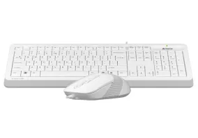 Комплект (клавиатура + мышь) A4 Tech Fstyler F1010 White