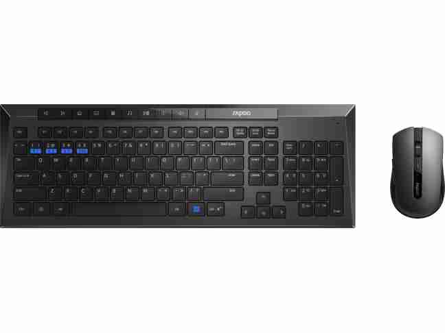 Комплект (клавіатура + миша) Rapoo 8200M Wireless Black