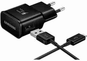 Зарядний пристрій Samsung AFC (USBx2A) + кабель Type-C Black (EP-TA20EBECGRU)