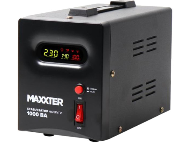 Стабілізатор напруги Maxxter MX-AVR-S1000-01