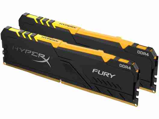 Модуль памяти HyperX 32 GB (2x16GB) DDR4 3200 MHz Fury RGB Black (HX432C16FB3AK2/32)