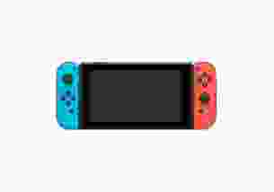 Стаціонарна ігрова приставка Nintendo Switch with Neon Blue and Neon Red Joy-Con