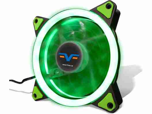 Вентилятор для корпуса Frime Iris LED Fan Single Ring Green (FLF-HB120GSR)