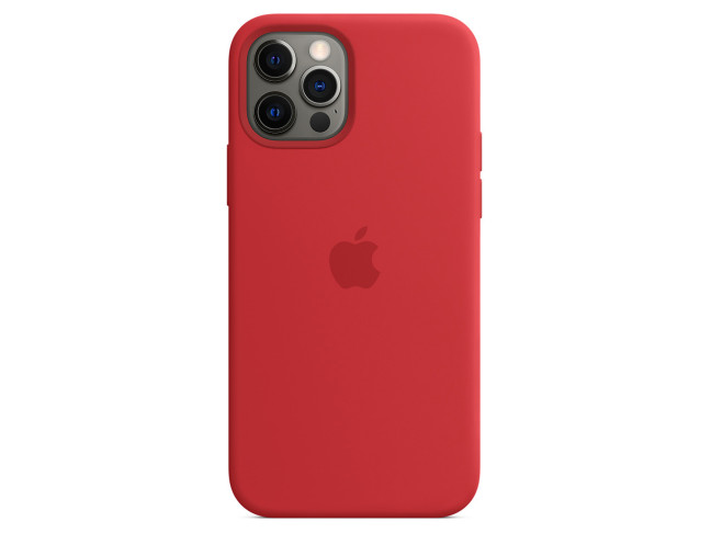 Чехол Apple Silicone Case with MagSafe for iPhone 12 Pro HQ Red