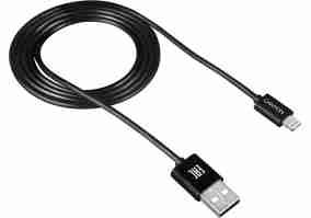 Кабель Canyon USB - Lightning 1м, Black (CNE-CFI1B)