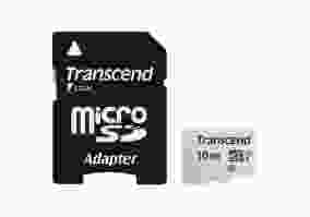 Карта памяти Transcend 16 GB microSDHC UHS-I 300S + SD Adapter (TS16GUSD300S-A)