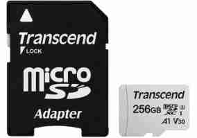 Карта пам'яті Transcend 256 GB microSDXC UHS-I U3 300S + SD Adapter (TS256GUSD300S-A)