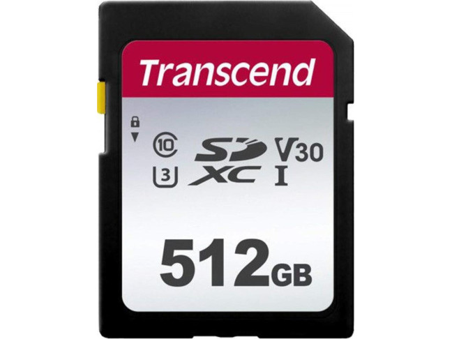 Карта памяти Transcend 512 GB SDXC UHS-I U3 300S (TS512GSDC300S)