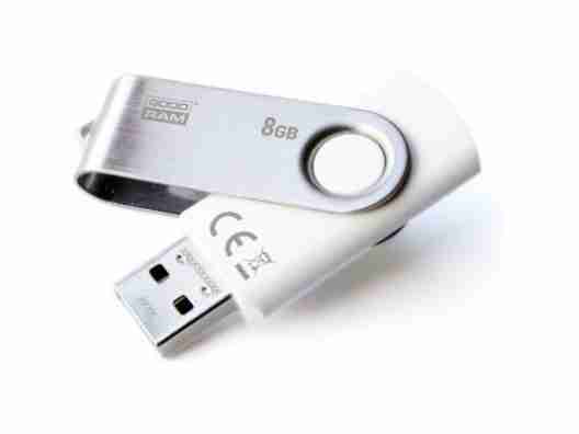 USB флеш накопитель GOODRAM 8GB UTS2 (Twister) White (UTS2-0080W0R11)