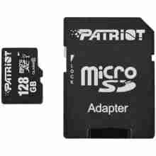 Карта пам'яті Patriot 128 GB microSDXC UHS-I + SD adapter (PSF128GMCSDXC10)