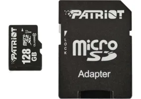 Карта пам'яті Patriot 128 GB microSDXC UHS-I + SD adapter (PSF128GMCSDXC10)