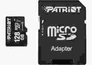 Карта пам'яті Patriot 128 GB microSDXC UHS-I + SD adapter (PSF128GMCSDXC10)