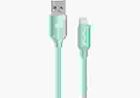 Кабель ColorWay USB - Apple Lightning 2.1А 1м Mint (CW-CBUL004-MT)