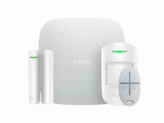 Комплект беспроводной GSM сигнализации Ajax StarterKit Plus White