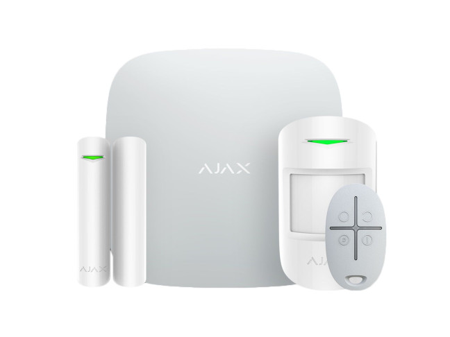 Комплект бездротової сигналізації GSM Ajax StarterKit Plus White