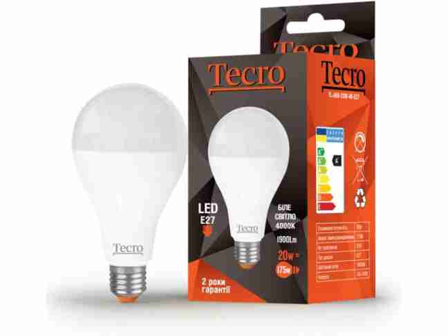 Лампа Tecro TL-A80-20W-4K-E27
