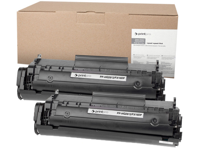 Картридж Printpro для HP:Q2612AF/Canon FX-10 Dual Pack (PP-HQ2612/FX10DP)