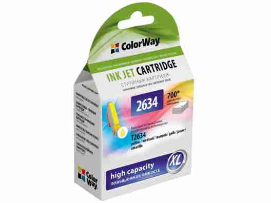 Картридж ColorWay совместимый с Epson 26/26XL Yellow (CW-EPT2634)