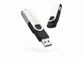 USB флеш накопитель Exceleram 16 GB P1 Series Silver/Black USB 2.0 (EXP1U2SIB16)