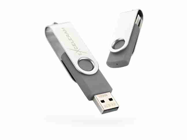 USB флеш накопитель Exceleram 16 GB P1 Series Silver/Gray USB 2.0 (EXP1U2SIG16)