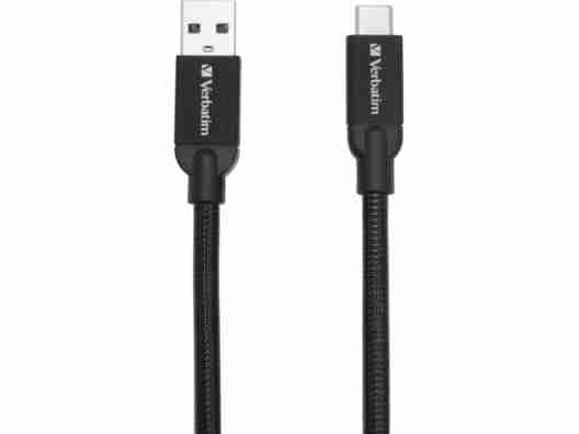 Кабель Verbatim USB2.0-USB Type-C, 1м Black (48871)