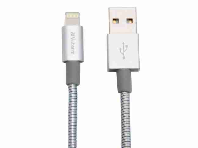 Кабель Verbatim USB2.0-Lightning, 1м Silver (48859)