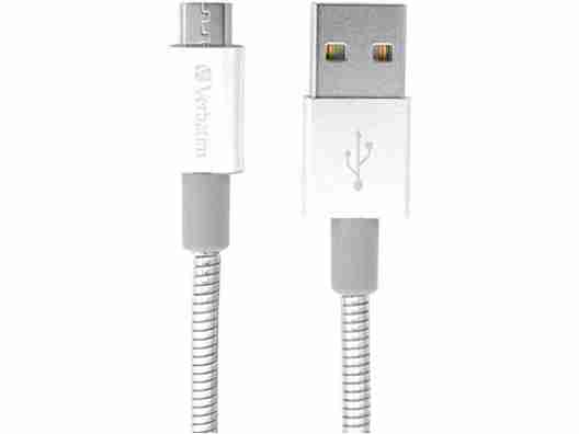 Кабель Verbatim USB2.0-MicroUSB, 0.3м Silver (48865)