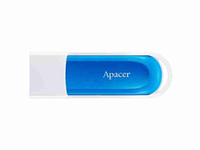 USB флеш накопитель Apacer 64 GB AH23A USB 2.0 White/Blue (AP64GAH23AW-1)