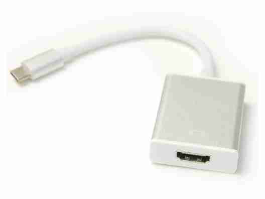 Кабель-переходник PowerPlant HDMI female - USB Type-C, 0.15м  (KD00AS1272)