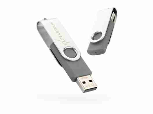 USB флеш накопитель Exceleram 8 GB P1 Series Silver/Gray USB 2.0 ( (EXP1U2SIG08)