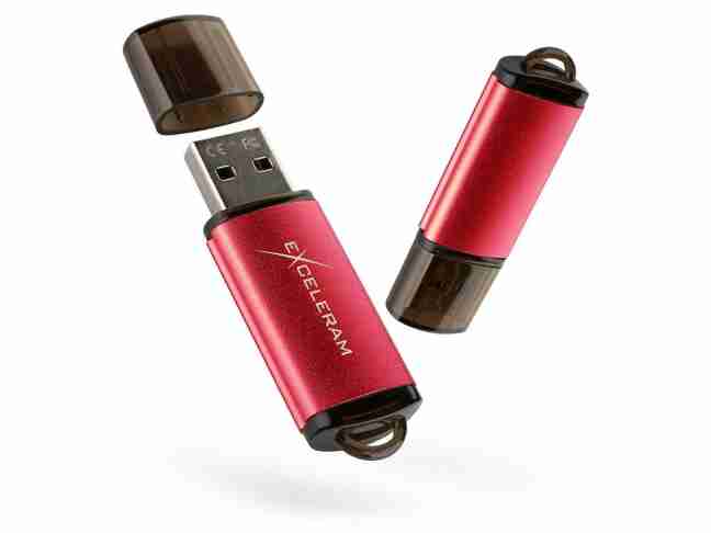 USB флеш накопитель Exceleram 64 GB A3 USB 2.0 Red (EXA3U2RE64)