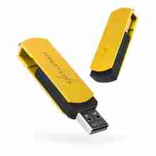 USB флеш накопичувач Exceleram 32 GB P2 Series Yellow/Black USB 2.0 (EXP2U2Y2B32)