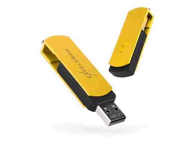 USB флеш накопичувач Exceleram 32 GB P2 Series Yellow/Black USB 2.0 (EXP2U2Y2B32)