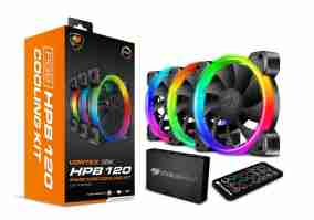 Вентилятор для корпусу Cougar Vortex HPB RGB Cooling Kit 3 x HPB 120 RGB