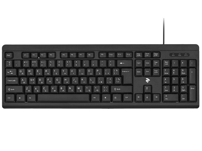 Клавиатура 2E KS108 USB Black (2e-KS108UB)