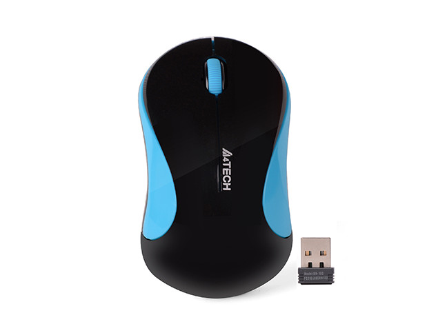 Мышь A4 Tech G3-270N Black+Blue