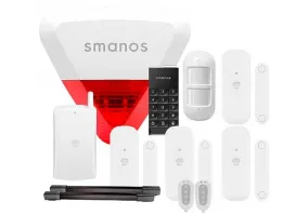 Комплект сигналізації Smanos Wireless Outdoor Strobe Siren 7 в 1
