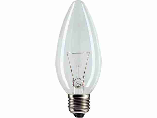 Лампа накаливания Philips Stan 40W E27 230V B35 CL 1CT/10X10F 921492044218